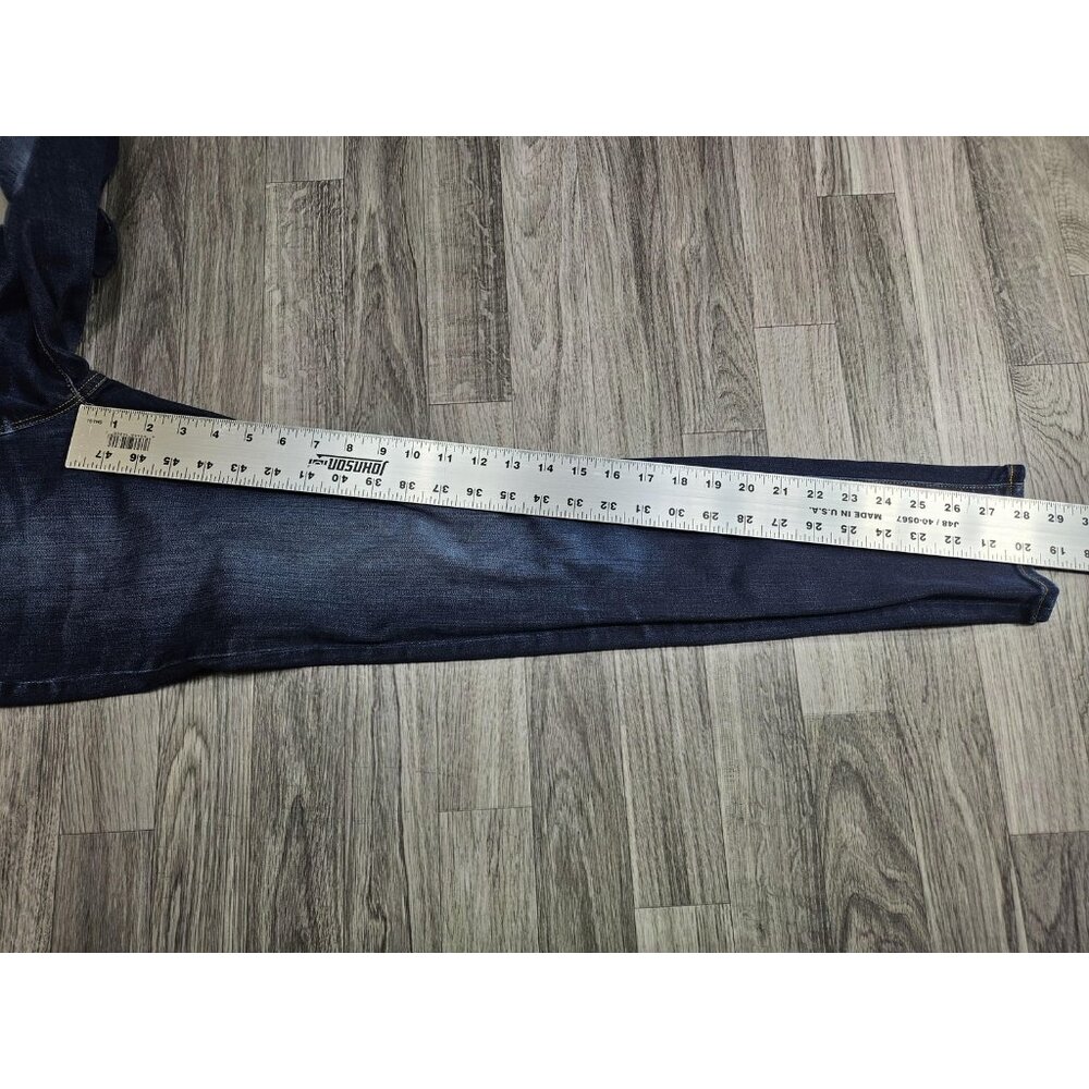 J.Crew Jeans Womens 25 Blue Dark Wash Stretch Mid Rise Skinny Denim Casual - Picture 8 of 10